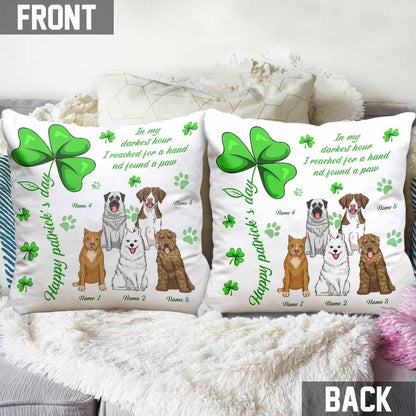 Irish Dog Is My Lucky Charm - Personalized Patrick's Day Throw Pillow