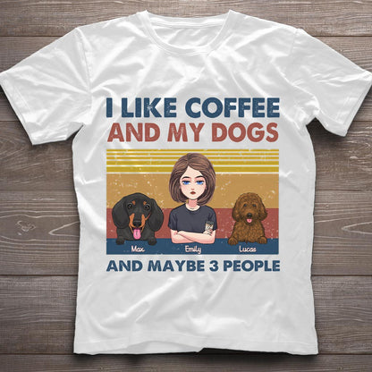 I Like Coffee And My Dog - Personalized Mother's Day Dog T-shirt and Hoodie