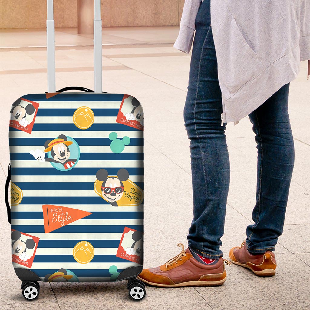 Love Travelling - Personalized Mouse Luggage Cover