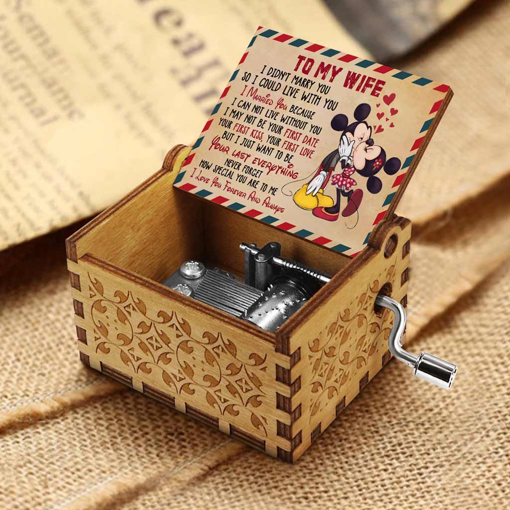 I Love You - Personalized Mouse Hand Crank Music Box
