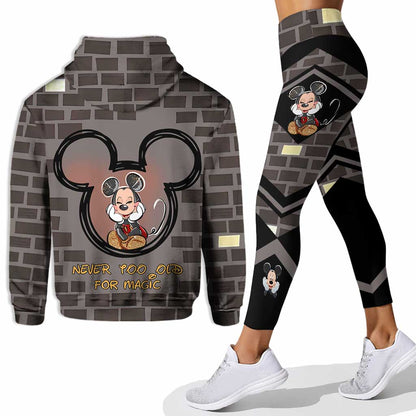 Never Too Old For Magic - Personalized Mouse Hoodie and Leggings