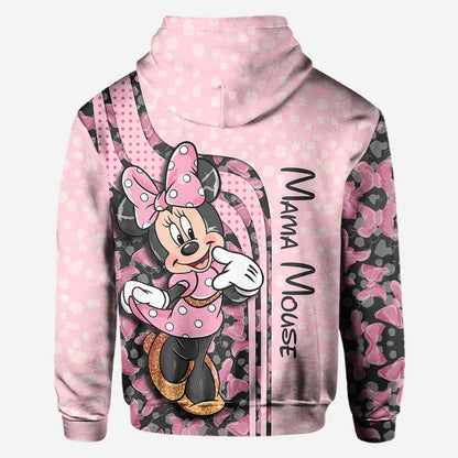 Mama & Mini Mouse Ears - Personalized All Over T-shirt and Hoodie