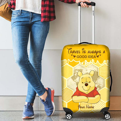 Travel Is Always A Good Idea - Personalized Mouse Luggage Cover