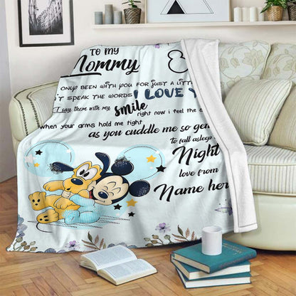 To My Mom - Personalized Mother's Day Mouse Blanket