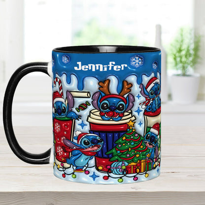 Merry Christmas - Personalized Ohana Accent Mug