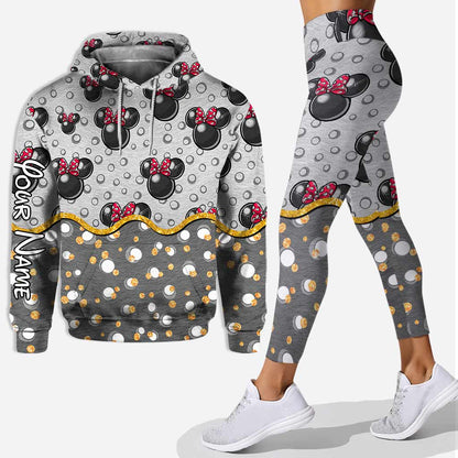 Cute Mouse Ears - Personalized Hoodie And Leggings
