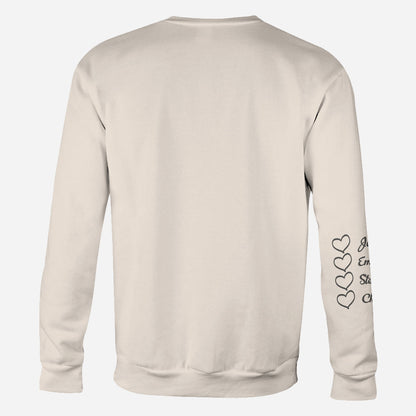 This Nana Wears Her Heart - Personalized Mother's Day Grandma All Over Hoodie