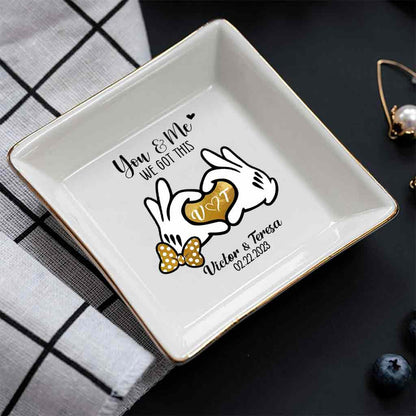 I'm Yours - Personalized Couple Mouse Jewelry Dish