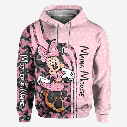 Mama & Mini Mouse Ears - Personalized All Over T-shirt and Hoodie