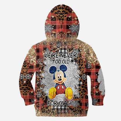 We're Never Too Old - Personalized Christmas Mouse Hoodie and Leggings