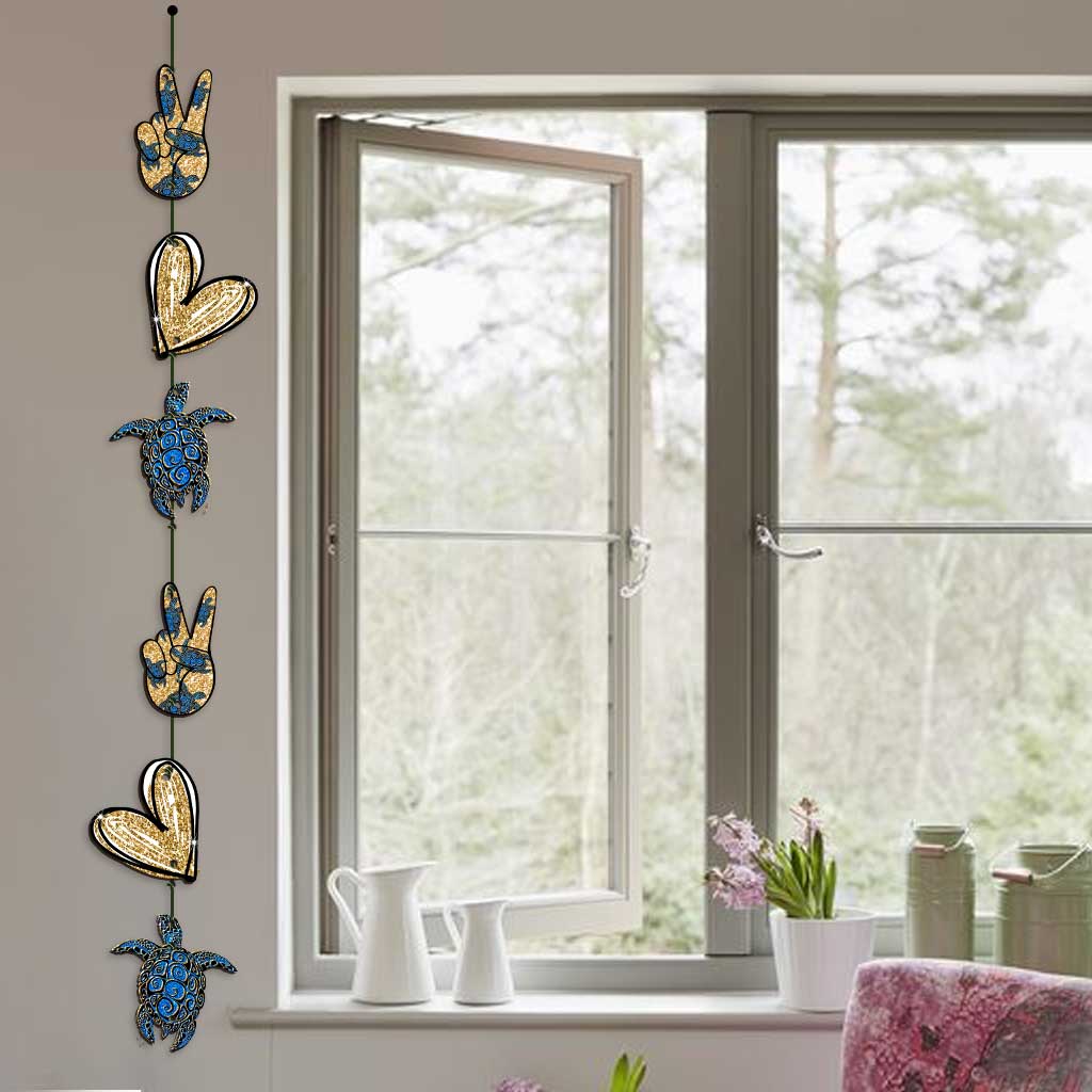 Peace Love Turtle - Turtle 6 Pieces Garland