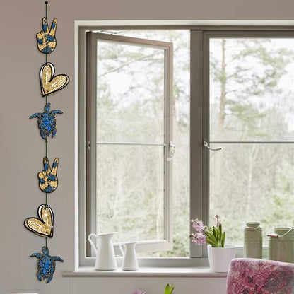 Peace Love Turtle - Turtle 6 Pieces Garland