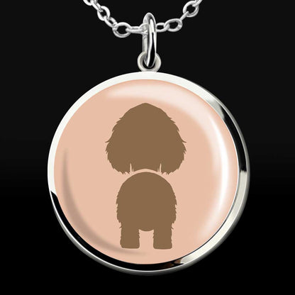Best Dog Mom Ever - Personalized Mother's Day Dog Round Pendant Necklace