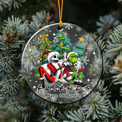 Darkness Christmas - Personalized Christmas Nightmare Transparent Ornament