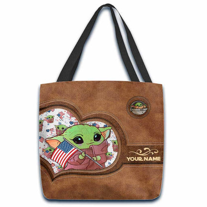 Too Cute I Am - Personalized Independence Day The Force Tote Bag