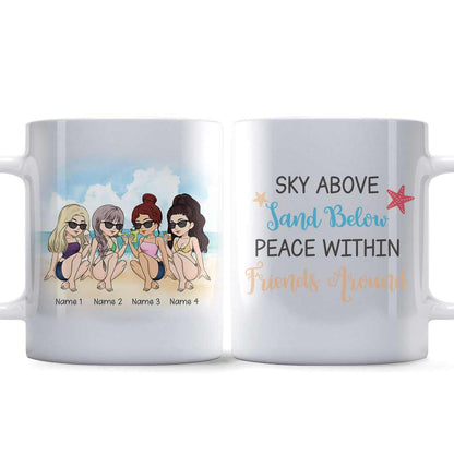 Sky Above Sand Below - Personalized Bestie Mug