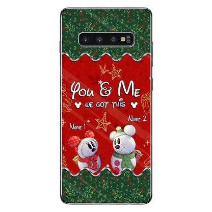 You & Me - Personalized Christmas Mouse Phone Case