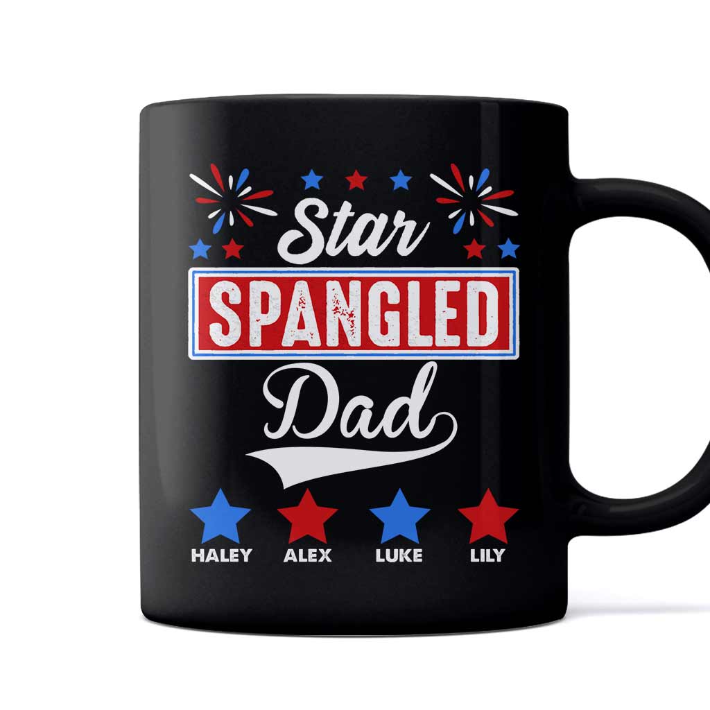 Star Spangled Dad - Personalized Independence Day Father Mug