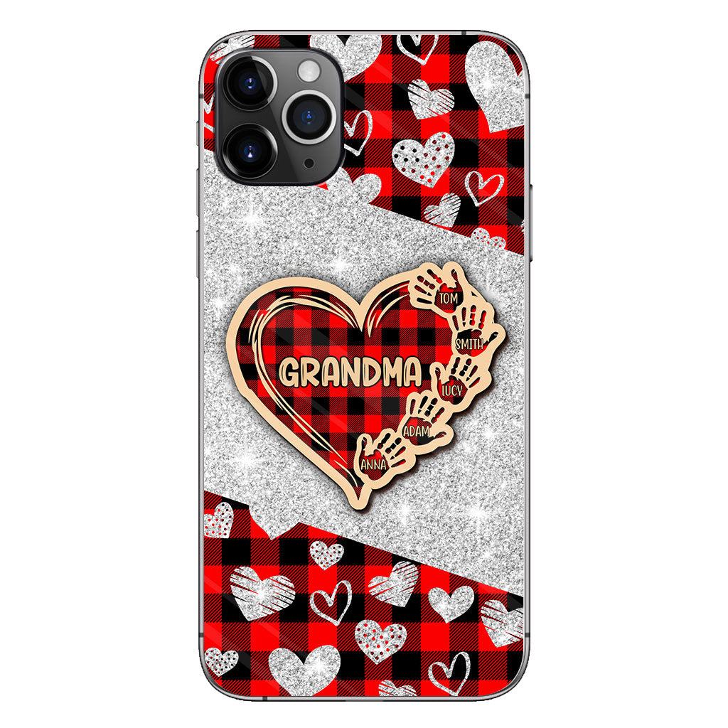 Valentine Heart Grandma - Personalized Grandma Phone Case
