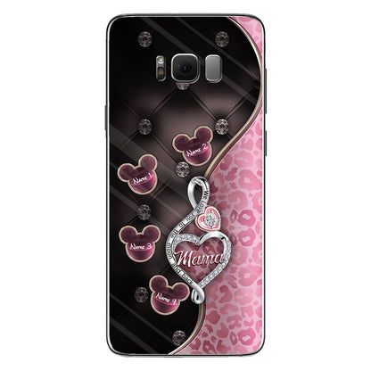 To The Moon And Back Rose Gold - Personalized Mother's Day Mouse Phone Case