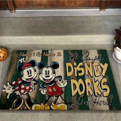 A Couple Live Here - Personalized Mouse Doormat