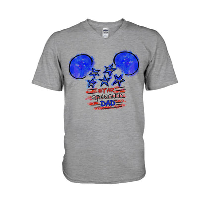 Star Spangled Dad - Personalized Independence Day T-shirt and Hoodie