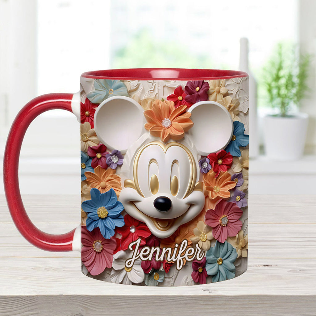 Magical Flowers - Personalized Mouse Accent Mug