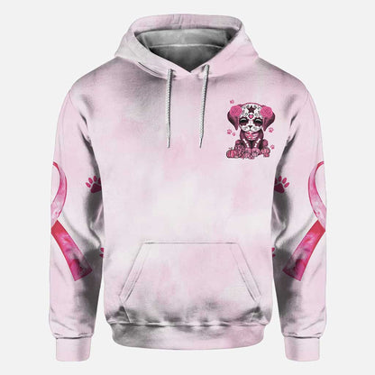 Fight Paws for the Cure Dog Breast Cancer Awareness All Over T-shirt and Hoodie