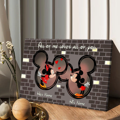 Home Is Where The Heart Is - Personalized Couple Mouse Canvas And Poster