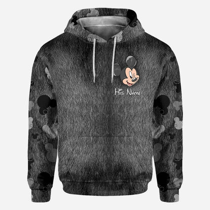 Forever To Go - Personalized Couple Mouse All Over T-shirt and Hoodie