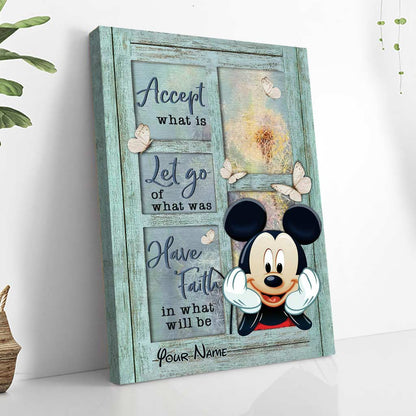 Accept What Is - Personalized Mouse Canvas And Poster
