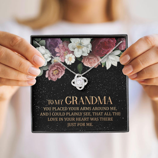 To My Grandma - Grandma Love Knot Necklace 0921