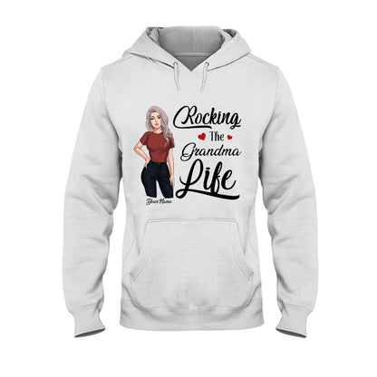 Rocking The Grandma Life - Personalized Mother's Day T-shirt and Hoodie