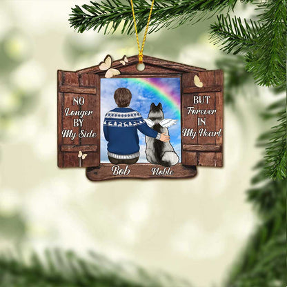 Wish You Were Here - Personalized Christmas Dog Ornament (Printed On Both Sides)
