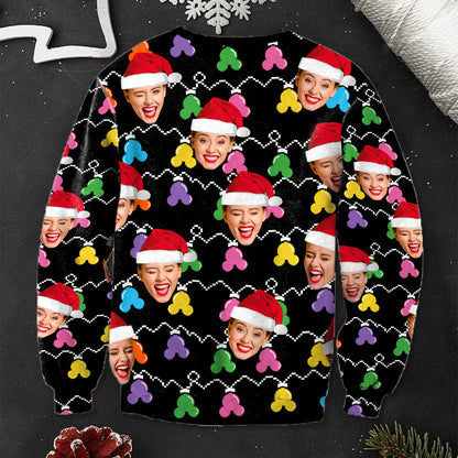 Mouse Ear Merry Christmas - Personalized Mouse Ugly Sweater