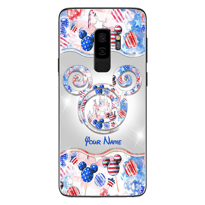 Happy 4th Of July - Personalized Independence Day Mouse Phone Case