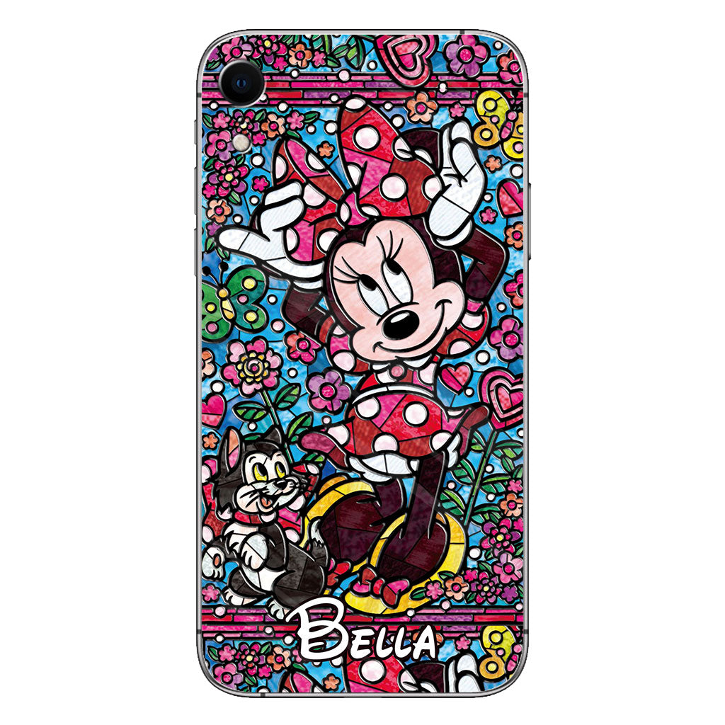 Stained Glass Mouse - Personalized Mouse Phone case