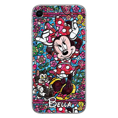 Stained Glass Mouse - Personalized Mouse Phone case