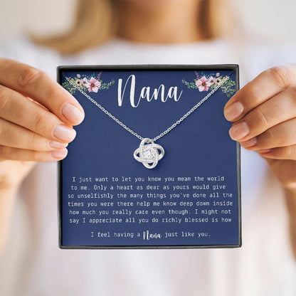 Nana Grandma Gift - Grandma Love Knot Necklace 0921