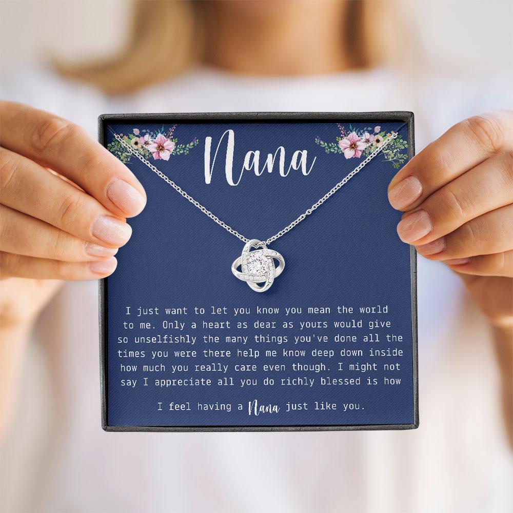 Nana Grandma Gift - Grandma Love Knot Necklace 0921