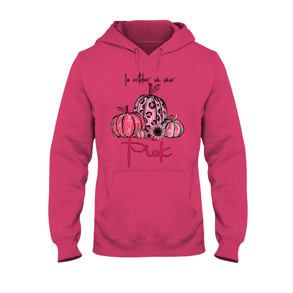 In October We Wear Pink Breast Cancer Awareness T-shirt and Hoodie 092021