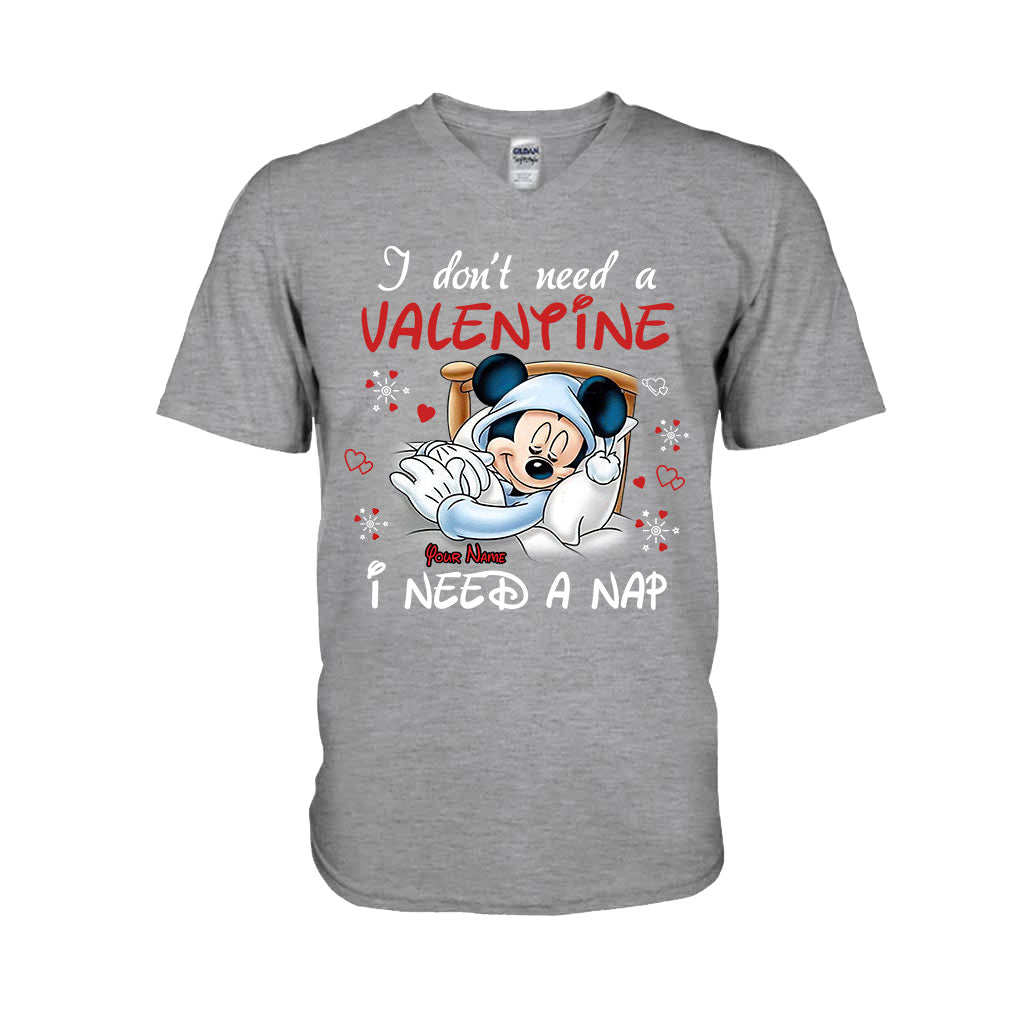I Don't Need A Valentine - Personalized Valentine Mouse T-shirt and Hoodie