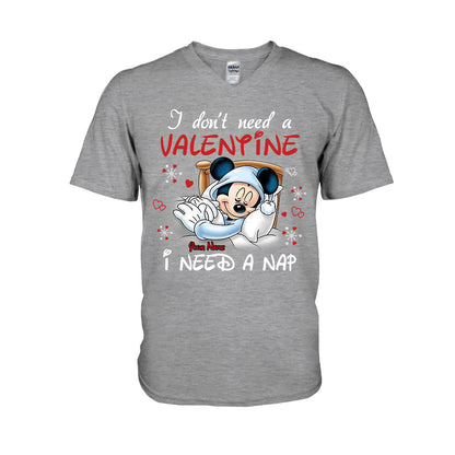 I Don't Need A Valentine - Personalized Valentine Mouse T-shirt and Hoodie