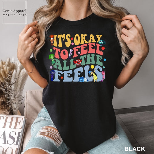 It's OK To Feel Shirt, Colors Shirt, Shirt, Family Trip Shirt T-shirt & Hoodie
