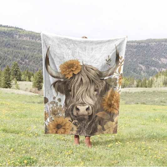 Highland Cow Lover Highland Cow Blanket 0624