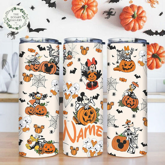 Mickey & Friends Halloween Tumbler Halloween Skinny Tumbler 0924