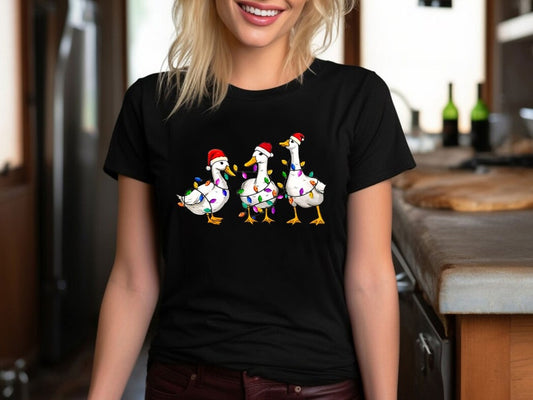 Merry Christmas Santa, Reindeer Shirt Cute Christmas T-shirt Christmas T-shirt & Hoodie 0924
