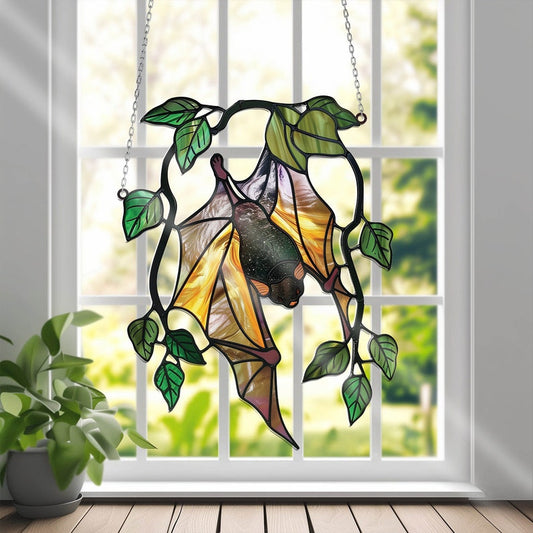 Bat Acrylic Window Hanging Suncatcher Ornament Halloween Window Hanging Suncatcher Ornament 0924