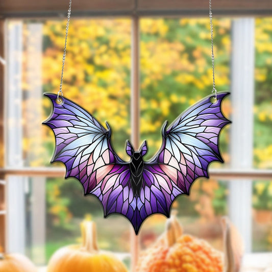 Bat Acrylic Window Hanging Suncatcher Ornament Halloween Window Hanging Suncatcher Ornament 0924