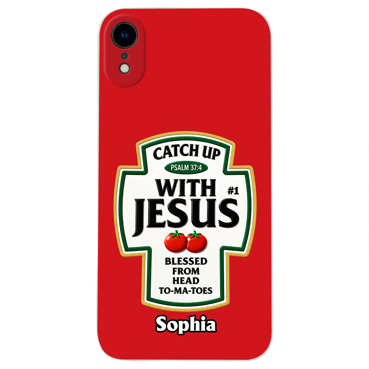 Funny Word Play, Faith In God - Personalized Christian Classic Cap & Leather Phone Case